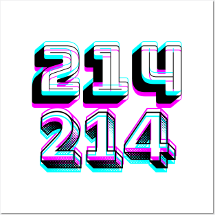 Area Code 214 TShirt Posters and Art